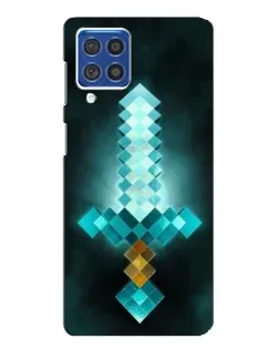 Чехол для Samsung Galaxy F62 с картинкой «Алмазный меч неон» Чехол для Samsung Galaxy F62 с картинкой «Алмазный меч неон»