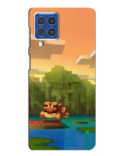 Чехол для Samsung Galaxy F62 с картинкой «Майнкрафт закат солнца» Чехол для Samsung Galaxy F62 с картинкой «Майнкрафт закат солнца»