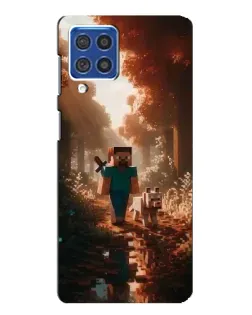 Чехол для Samsung Galaxy F62 с картинкой «Стив в лесу» Чехол для Samsung Galaxy F62 с картинкой «Стив в лесу»