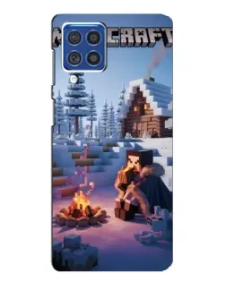 Чехол для Samsung Galaxy F62 с картинкой «Зимний Minecraft» Чехол для Samsung Galaxy F62 с картинкой «Зимний Minecraft»
