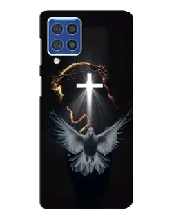 Чехол для Samsung Galaxy F62 с картинкой «Голубь и Свет»