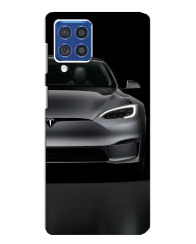 Чехол для Samsung Galaxy F62 с картинкой «Tesla Model S Look»