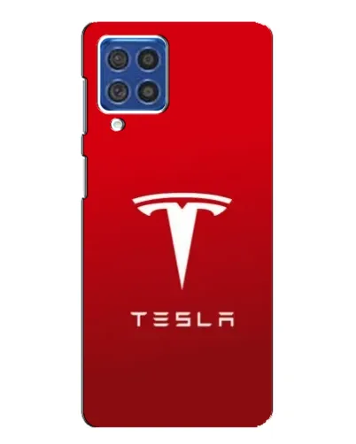 Чехол для Samsung Galaxy F62 с картинкой «Tesla Red Classic»