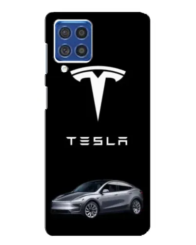 Чехол для Samsung Galaxy F62 с картинкой «Tesla Model Y»