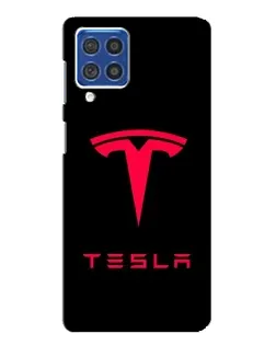 Чехол для Samsung Galaxy F62 с картинкой «Tesla Red Logo» Чехол для Samsung Galaxy F62 с картинкой «Tesla Red Logo»