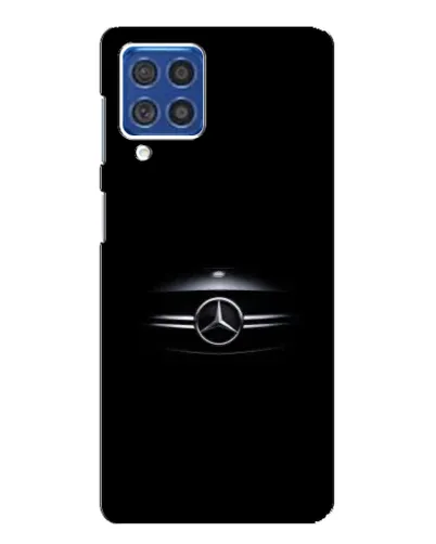 Чехол для Samsung Galaxy F62 с картинкой «Mercedes — абстрактные линии»