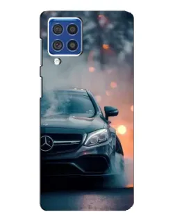 Чехол для Samsung Galaxy F62 с картинкой «Mercedes — ночной город»