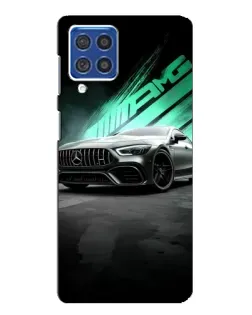 Чехол для Samsung Galaxy F62 с картинкой «Темный Mercedes AMG»