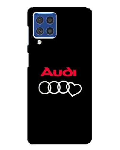 Чехол для Samsung Galaxy F62 с картинкой «Логотип Audi Heart»