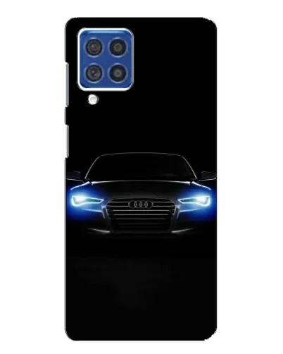 Чехол для Samsung Galaxy F62 с картинкой «Audi в неоне»