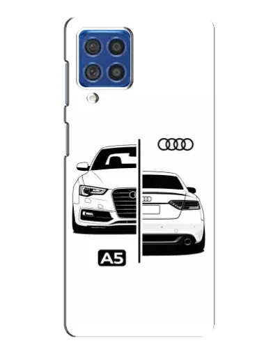 Чехол для Samsung Galaxy F62 с картинкой «Audi — контрастный дизайн»