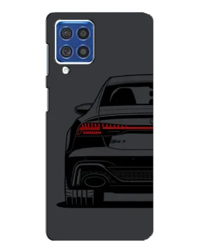 Чехол для Samsung Galaxy F62 с картинкой «Задняя часть Audi — арт»