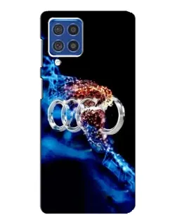 Чехол для Samsung Galaxy F62 с картинкой «Энергия лого Audi» Чехол для Samsung Galaxy F62 с картинкой «Энергия лого Audi»