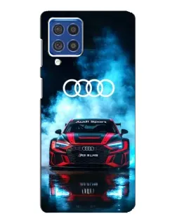 Чехол для Samsung Galaxy F62 с картинкой «Audi Sport — неон» Чехол для Samsung Galaxy F62 с картинкой «Audi Sport — неон»
