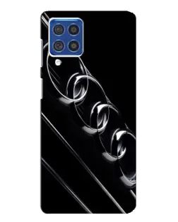 Чехол для Samsung Galaxy F62 с картинкой «Audi — абстрактные кольца» Чехол для Samsung Galaxy F62 с картинкой «Audi — абстрактные кольца»