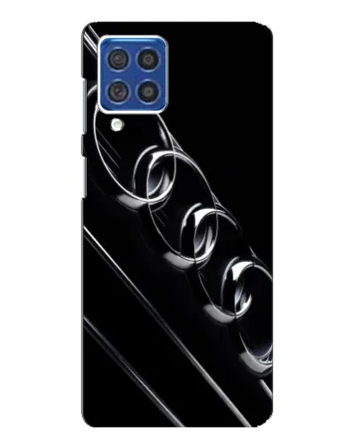 Чехол для Samsung Galaxy F62 с картинкой «Audi — абстрактные кольца»