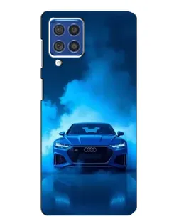 Чехол для Samsung Galaxy F62 с картинкой «Audi — голубая энергия» Чехол для Samsung Galaxy F62 с картинкой «Audi — голубая энергия»