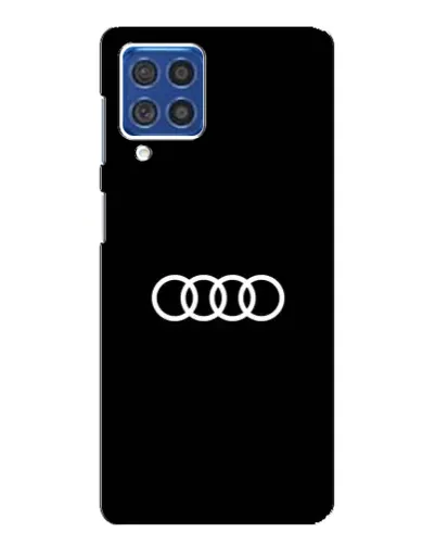 Чехол для Samsung Galaxy F62 с картинкой «Audi White Logo»