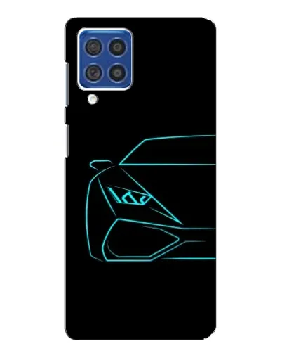 Чехол для Samsung Galaxy F62 с картинкой «Голубой силуэт Lamborghini» Чехол для Samsung Galaxy F62 с картинкой «Голубой силуэт Lamborghini»
