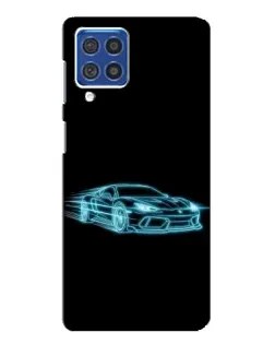 Чехол для Samsung Galaxy F62 с картинкой «Неоновый контур Lamborghini» Чехол для Samsung Galaxy F62 с картинкой «Неоновый контур Lamborghini»