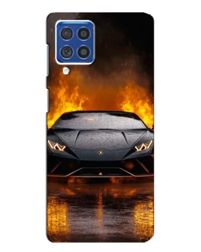 Чехол для Samsung Galaxy F62 с картинкой «Lamborghini в огне» Чехол для Samsung Galaxy F62 с картинкой «Lamborghini в огне»