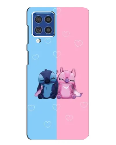 Чехол для Samsung Galaxy F62 с картинкой «Stitch и Angel Love» Чехол для Samsung Galaxy F62 с картинкой «Stitch и Angel Love»