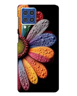 Чехол для Samsung Galaxy F62 с картинкой «Радужный цветок»