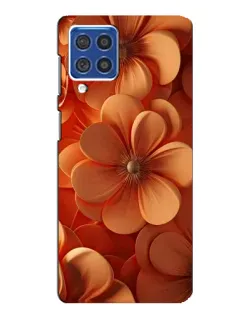 Чехол для Samsung Galaxy F62 с картинкой «Оранжевый макро цветок»