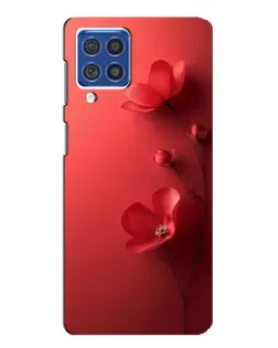 Чехол для Samsung Galaxy F62 с картинкой «Маковые соцветия»