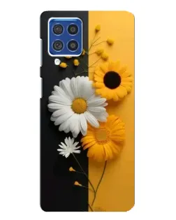 Чехол для Samsung Galaxy F62 с картинкой «Подсолнух и ромашка»