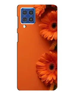 Чехол для Samsung Galaxy F62 с картинкой «Оранжевые герберы»