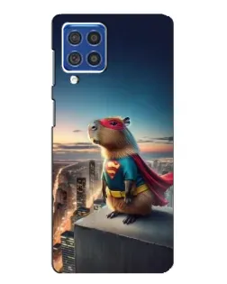 Чехол для Samsung Galaxy F62 с картинкой «Капи-мен супергерой»