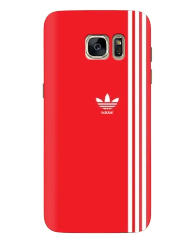Чехол для Samsung Galaxy S7 Edge (G935) с картинкой «Красный минимализм Adidas»