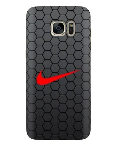 Чехол для Samsung Galaxy S7 Edge (G935) с картинкой «Nike — карбоновая сетка»