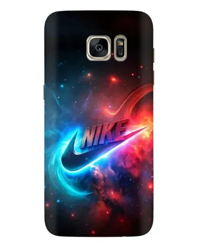 Чехол для Samsung Galaxy S7 Edge (G935) с картинкой «Огненный логотип Nike»