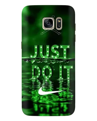 Чехол для Samsung Galaxy S7 Edge (G935) с картинкой «Зеленый неоновый Nike»