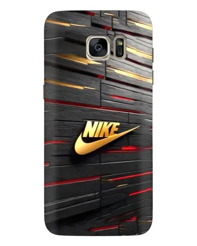 Чехол для Samsung Galaxy S7 Edge (G935) с картинкой «Золотой Nike на металле»