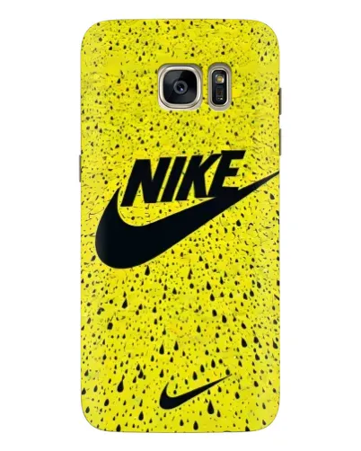 Чехол для Samsung Galaxy S7 Edge (G935) с картинкой «Желтый текстурный Nike»
