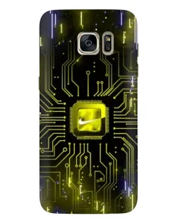 Чехол для Samsung Galaxy S7 Edge (G935) с картинкой «Nike — золотая искра» Чехол для Samsung Galaxy S7 Edge (G935) с картинкой «Nike — золотая искра»