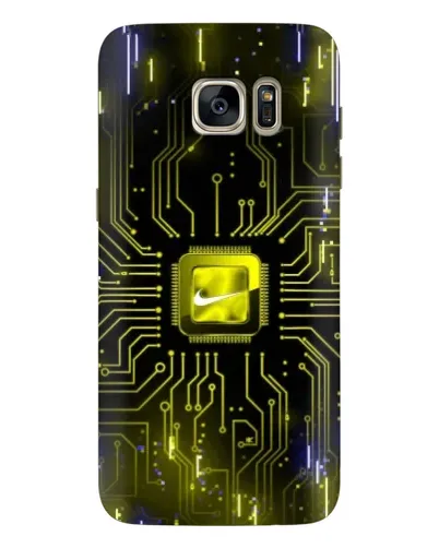 Чехол для Samsung Galaxy S7 Edge (G935) с картинкой «Nike — золотая искра»