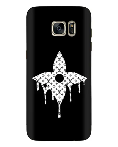 Чехол для Samsung Galaxy S7 Edge (G935) с картинкой «Цветочная монограмма»
