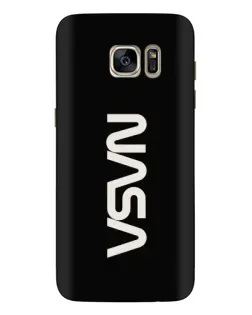 Чехол для Samsung Galaxy S7 Edge (G935) с картинкой «NASA — вертикальный логотип»
