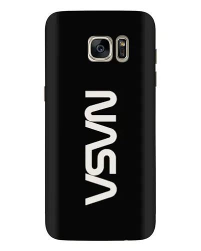 Чехол для Samsung Galaxy S7 Edge (G935) с картинкой «NASA — вертикальный логотип»