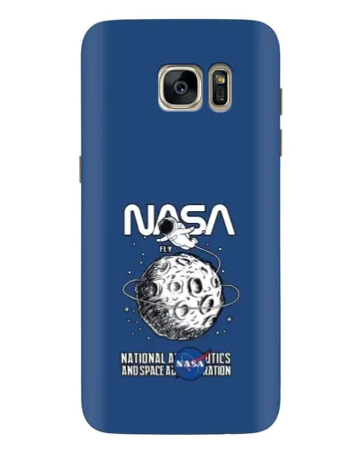 Чехол для Samsung Galaxy S7 Edge (G935) с картинкой «NASA — лунная миссия»