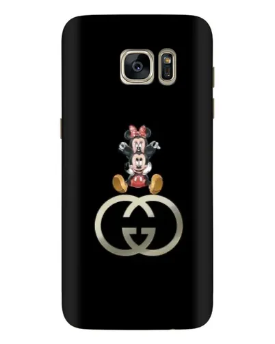 Чехол для Samsung Galaxy S7 Edge (G935) с картинкой «Минни Маус на лого»