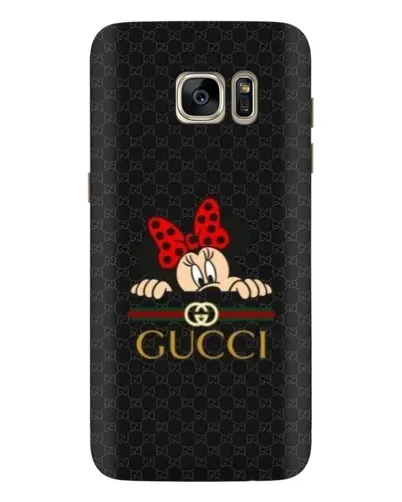 Чехол для Samsung Galaxy S7 Edge (G935) с картинкой «Минни Маус Gucci — черный»