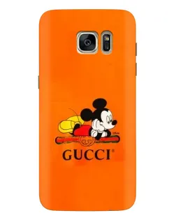 Чехол для Samsung Galaxy S7 Edge (G935) с картинкой «Микки Маус Gucci — оранж» Чехол для Samsung Galaxy S7 Edge (G935) с картинкой «Микки Маус Gucci — оранж»