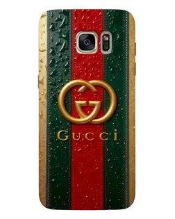 Чехол для Samsung Galaxy S7 Edge (G935) с картинкой «Gucci — фирменная полоса и золото» Чехол для Samsung Galaxy S7 Edge (G935) с картинкой «Gucci — фирменная полоса и золото»