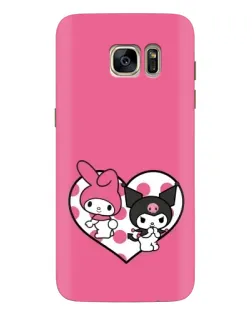 Чохол для Samsung Galaxy S7 Edge (G935) з картинкою «Kuromi та My Melody»