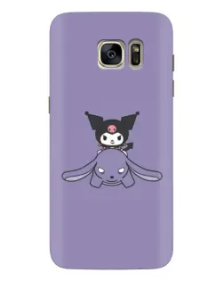 Чохол для Samsung Galaxy S7 Edge (G935) з картинкою «Kuromi на ліловому фоні»